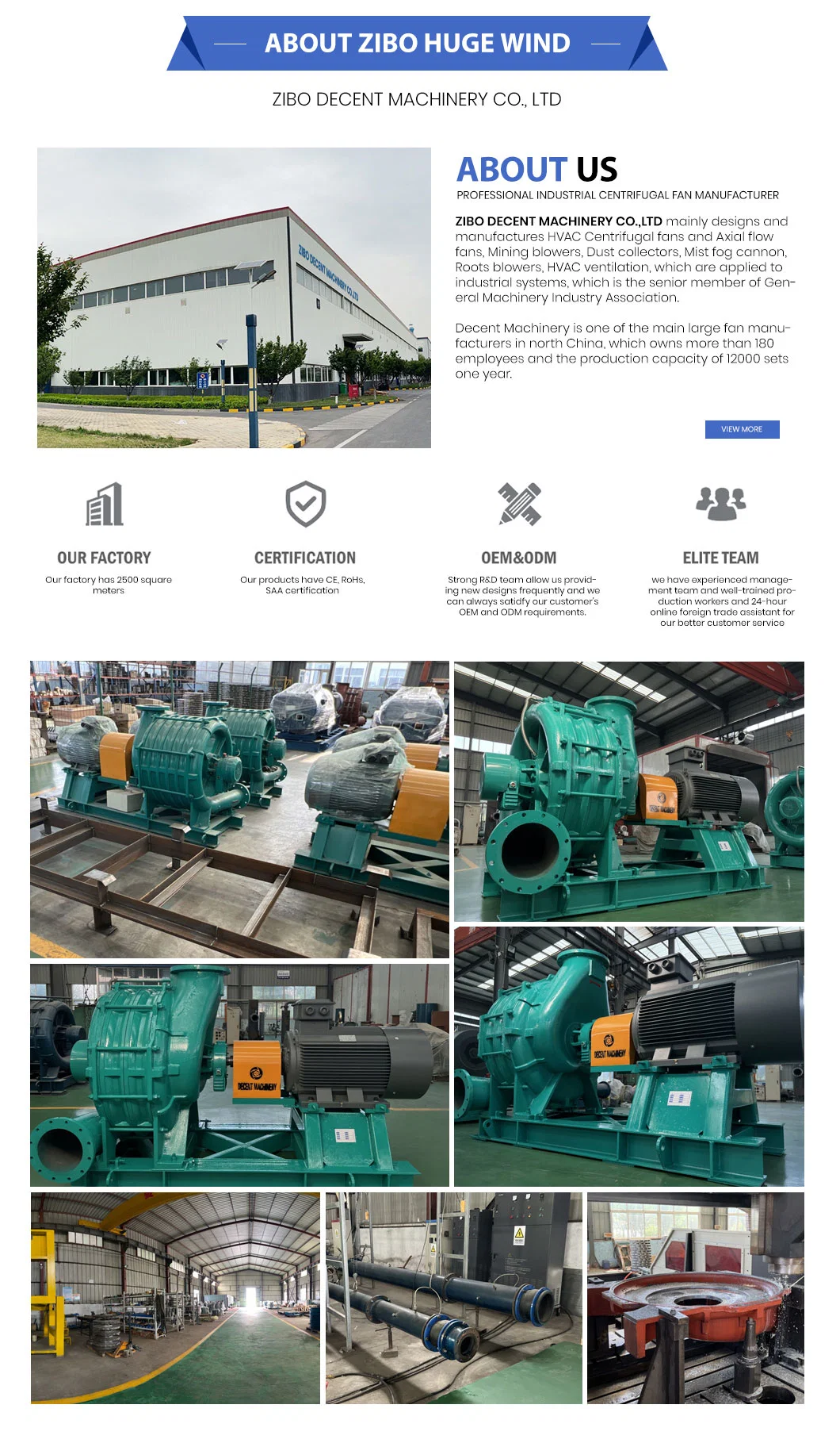 Sewage Water Treatment Roots Blower Sewage Treatment Equipment Pneumatic Conveying System Pd Blower