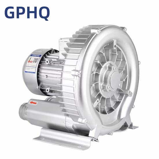 Soplador de vórtice de anillo de aire de alta presión estándar UL aprobado por CE de 5,5 kw para sistemas de transporte neumático