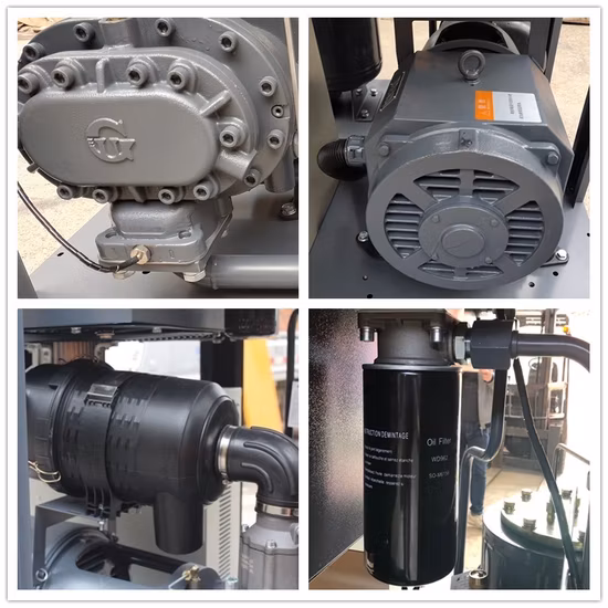 Compresor de aire rentable de alta calidad y alta configuración Compresor de tornillo